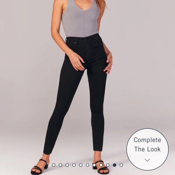 Abercrombie & Fitch The Jean Legging High Rise- Size 28; 6S - Picture 4 of 12